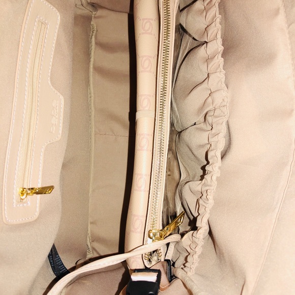 Pink bebe baby bag.